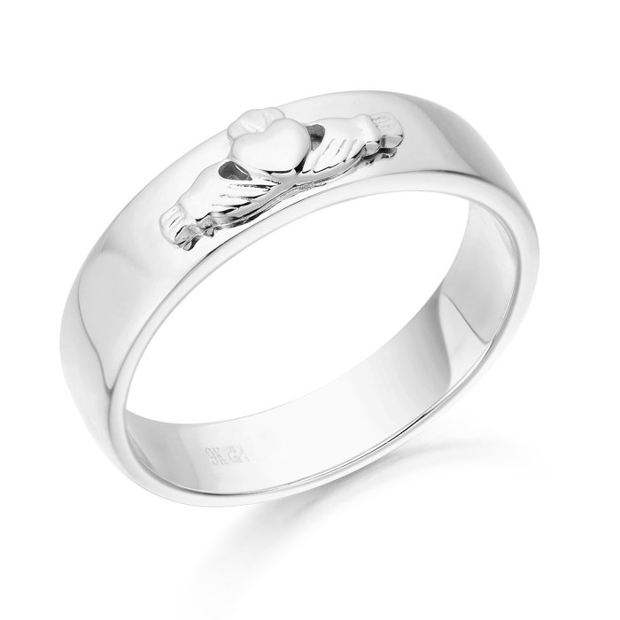 Claddagh Wedding Ring-CL22WCL