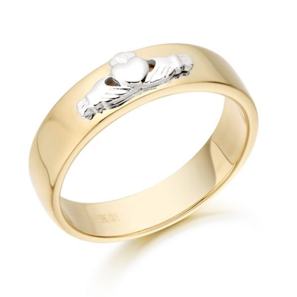 Claddagh Wedding Ring-CL22YWCL