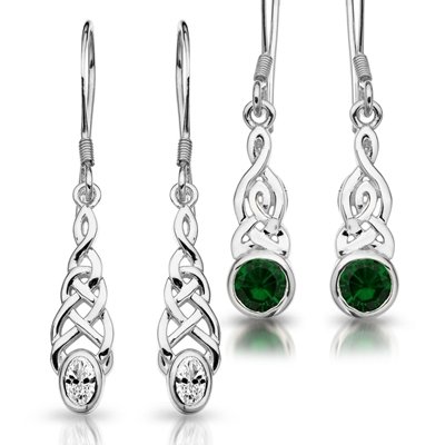 Silver Celtic Earrings