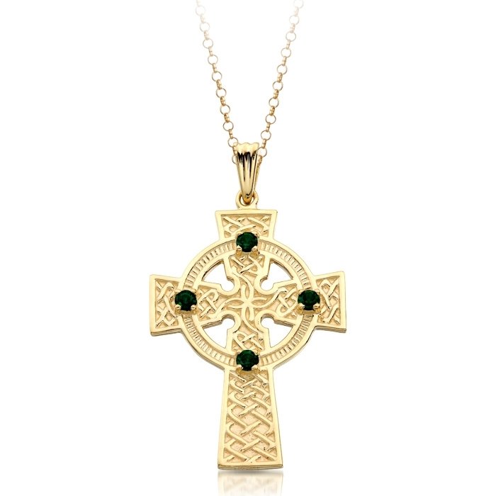 Details about   Solid 9ct Gold Celtic Cross with 18" Gold Chain & Gift Box 