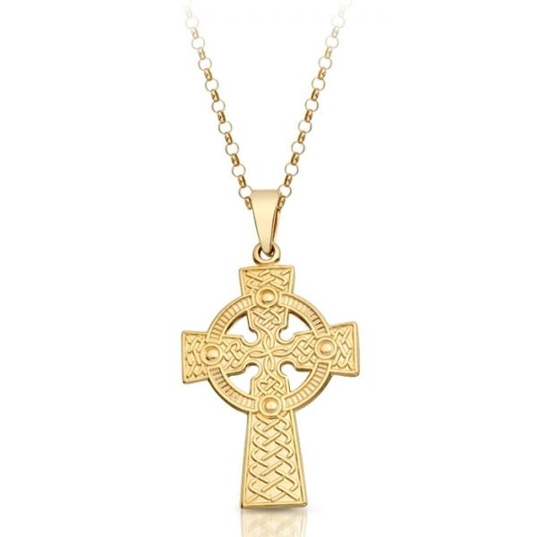 9ct Gold Celtic Cross - C06CL