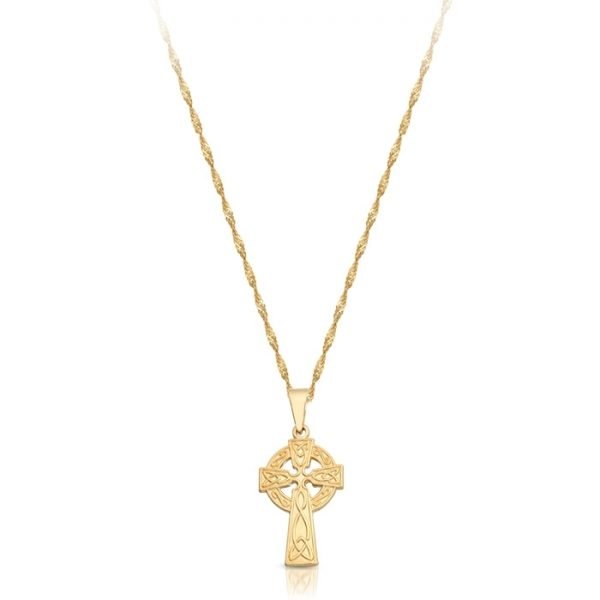 9ct Gold Celtic Cross - C07CL