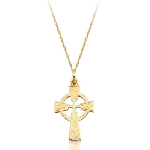 9ct Gold Celtic Cross - C112CL