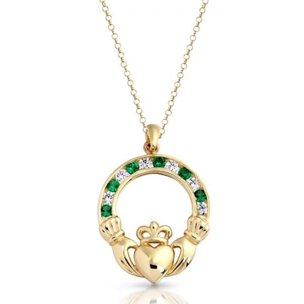 Claddagh Pendant-P014GCL