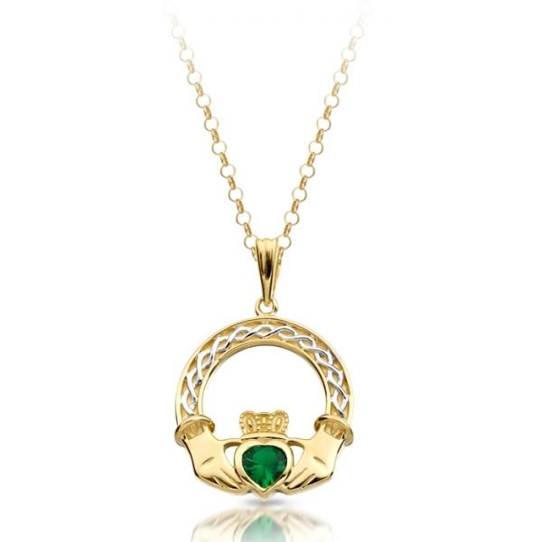 Gold Claddagh Pendant-P023GCL