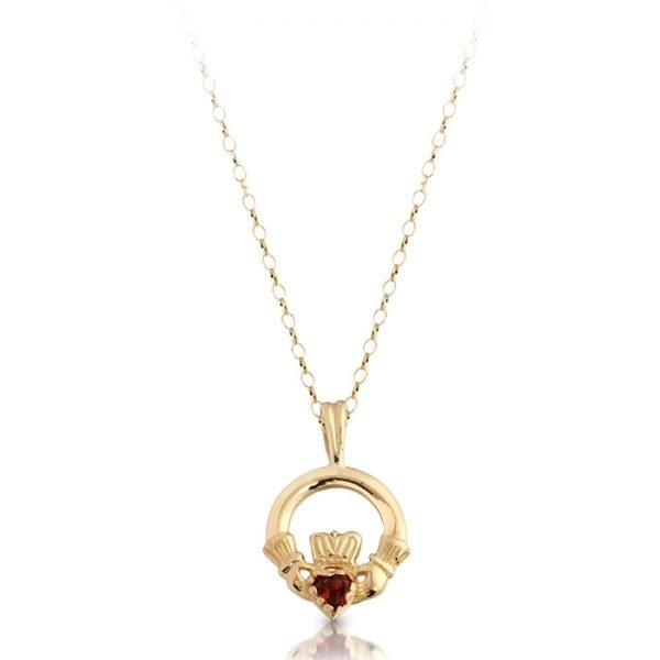 Gold Claddagh Pendant-P130GARCL