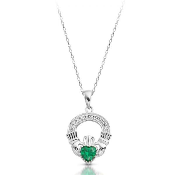 Claddagh Pendant-P188GWCL