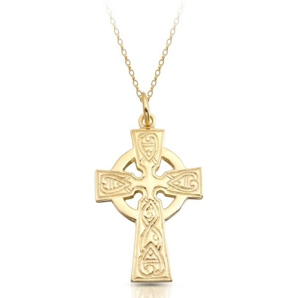 9K Gold Celtic Cross - C135CL