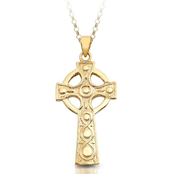 9K Gold Celtic Cross - C136CL