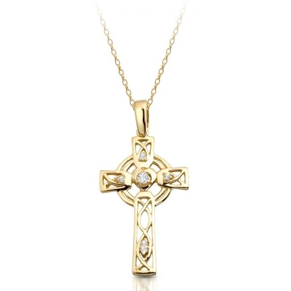 Gold Celtic Cross-C138CL