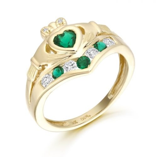 9ct Gold Claddagh Ring-CL29GCL