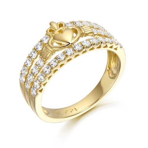 9ct Gold Claddagh Ring-CL31CL