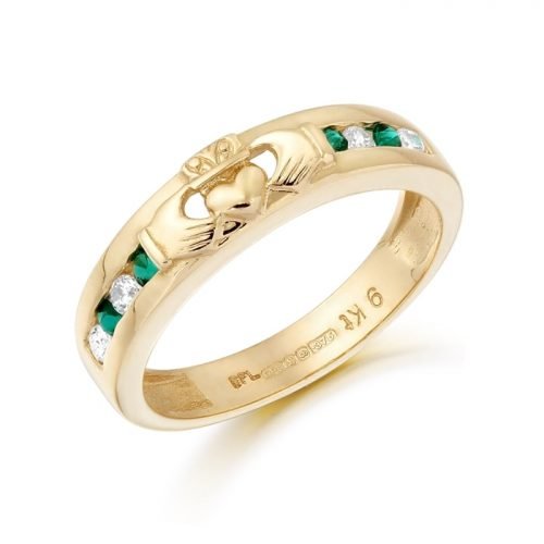 9ct Gold Claddagh Wedding Ring - CL27GCL