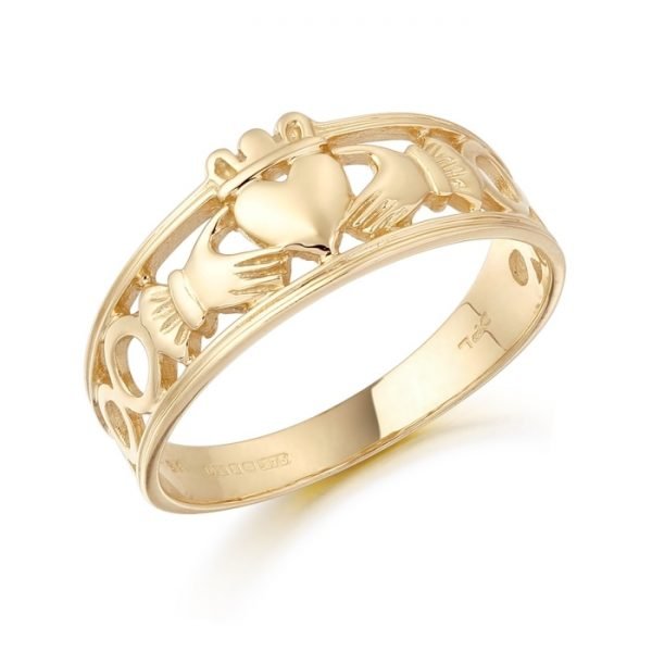 Gold Claddagh Ring-CL19CL