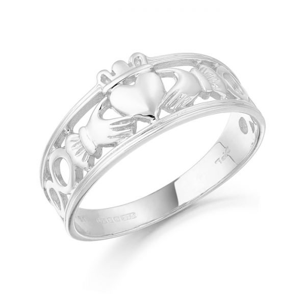 Gold Claddagh Ring-CL19WCL