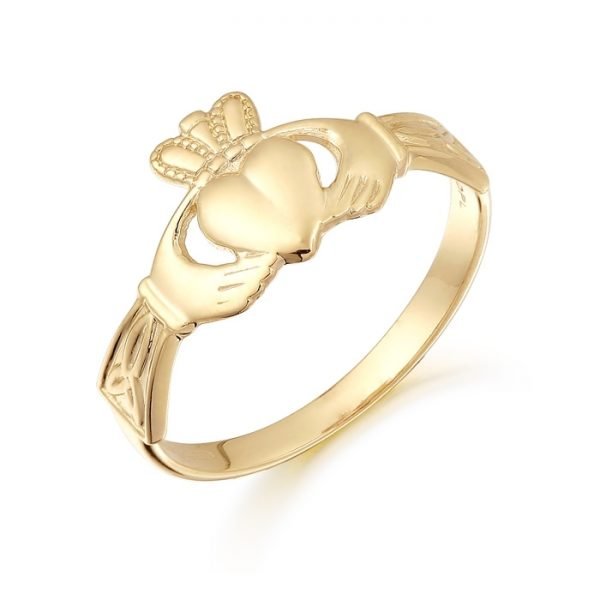 Gold Claddagh Ring-CL24CL