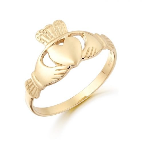 Gold Claddagh Ring.