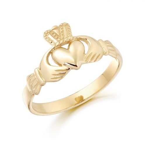 Gold Claddagh Ring.