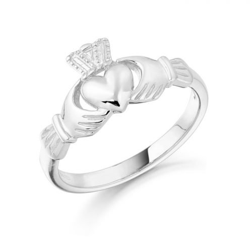 White Gold Claddagh Ring