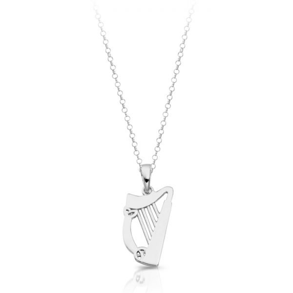 Silver Harp Pendant-SP022CL