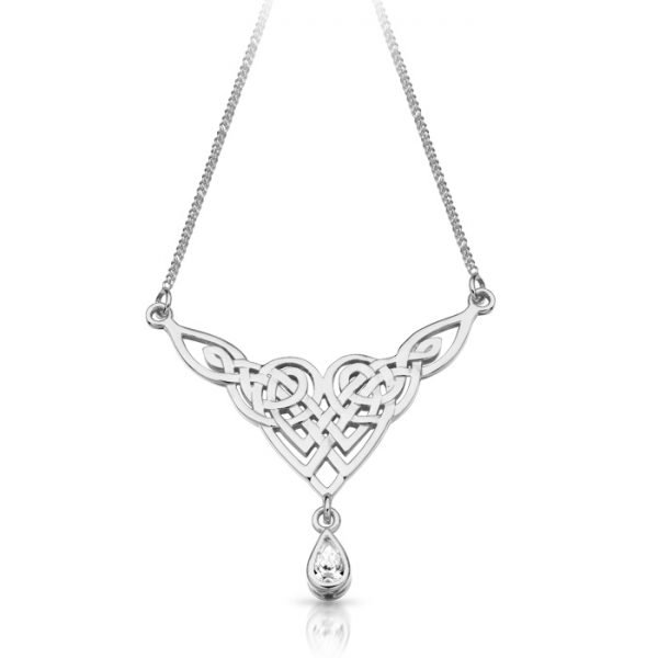 Silver Celtic Necklace-SP035CL