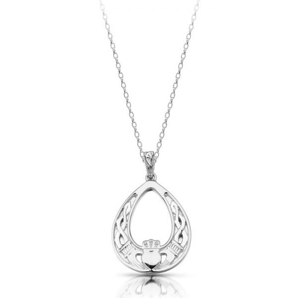 Silver Claddagh Pendant-SP031CL