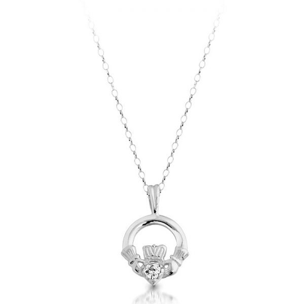 Silver Claddagh Pendant-SP130CL