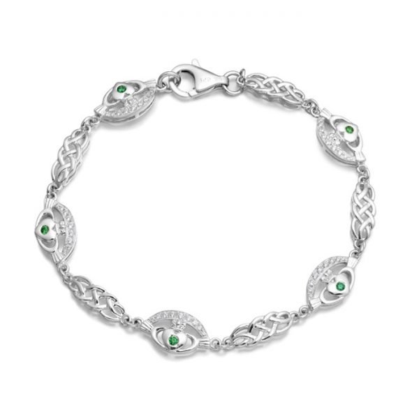 Silver Claddagh Bracelet - SCLB35CL