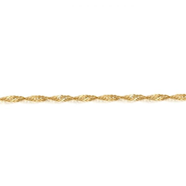 Gold Twisted Curb Chain-DISCO20CL