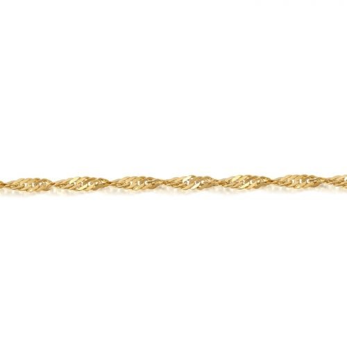 9ct Gold Twisted Curb Chain - DISCO25CL