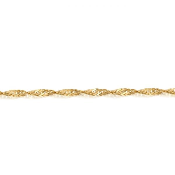 Gold Twisted Curb Chain-DISCO25CL