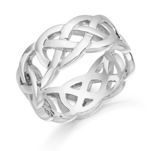 Silver Celtic Wedding Ring - S1519CL