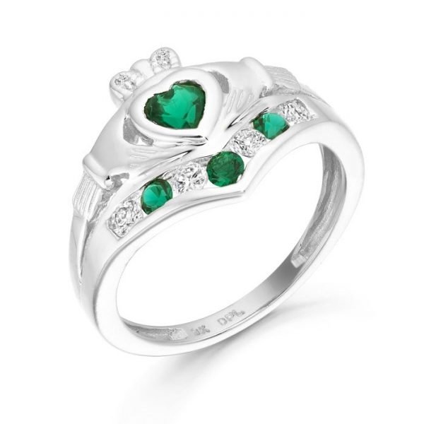 Silver Claddagh Ring-SCL29CL