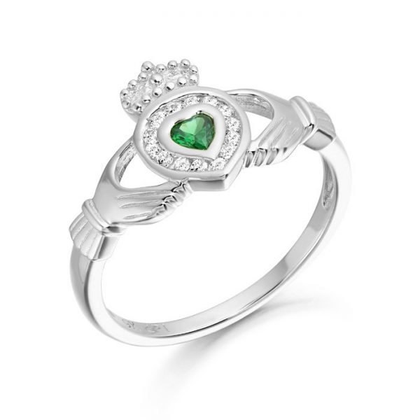 Silver Claddagh Ring-SCL38CL