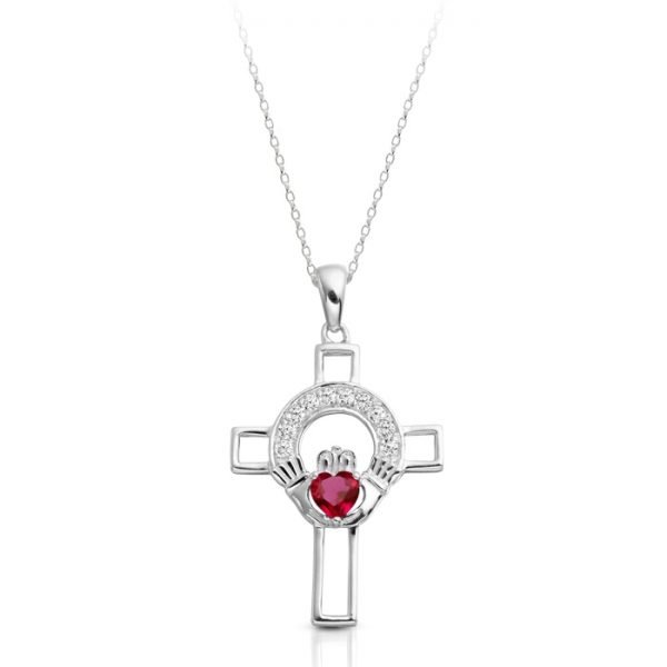 Silver Claddagh Cross-SC125RCL