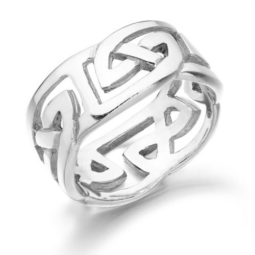 White Gold Celtic Wedding Ring