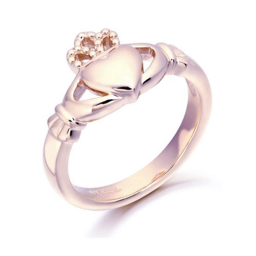 Rose Gold Claddagh Ring