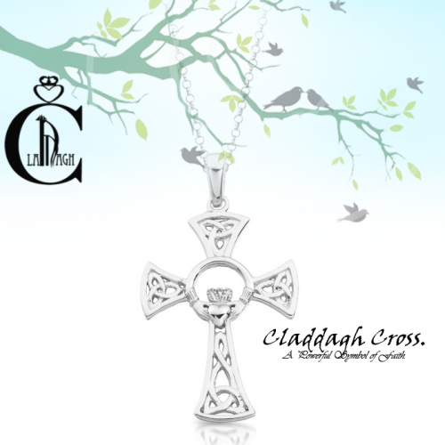 Silver Claddagh Crosses
