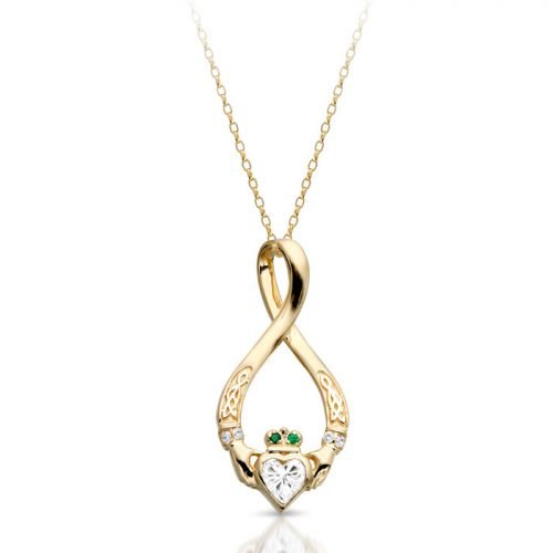 Claddagh Pendat with Celtic Knot design
