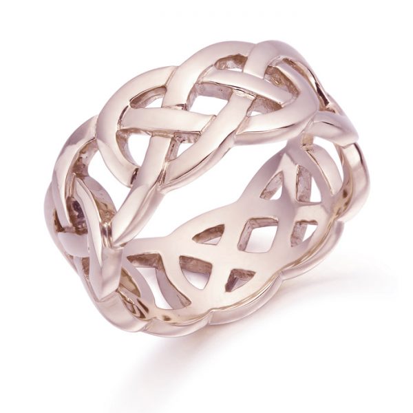 Rose Gold Celtic Wedding Ring - 1519RCL