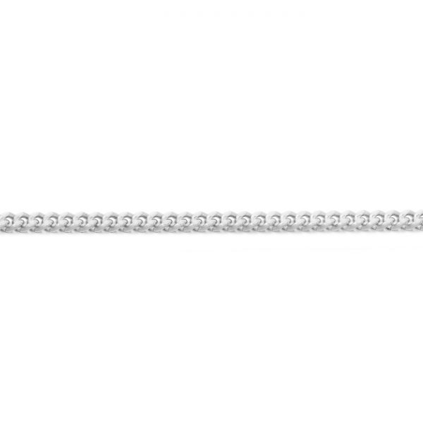 9ct White Gold Curb Chain-DC40WCL