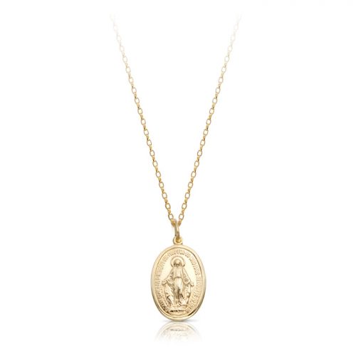 9ct Gold Miraculous Medal Pendant-MM15CL