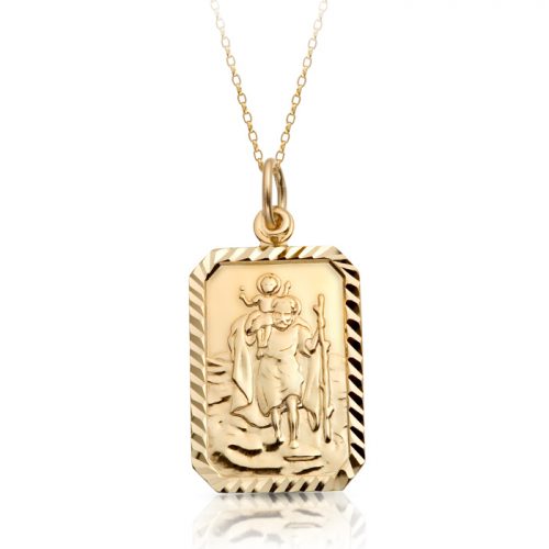 9ct Gold Saint Christopher Medal - ST1