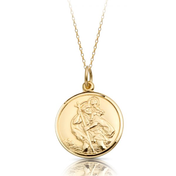 9ct Gold Saint Christopher Medal - ST3CL