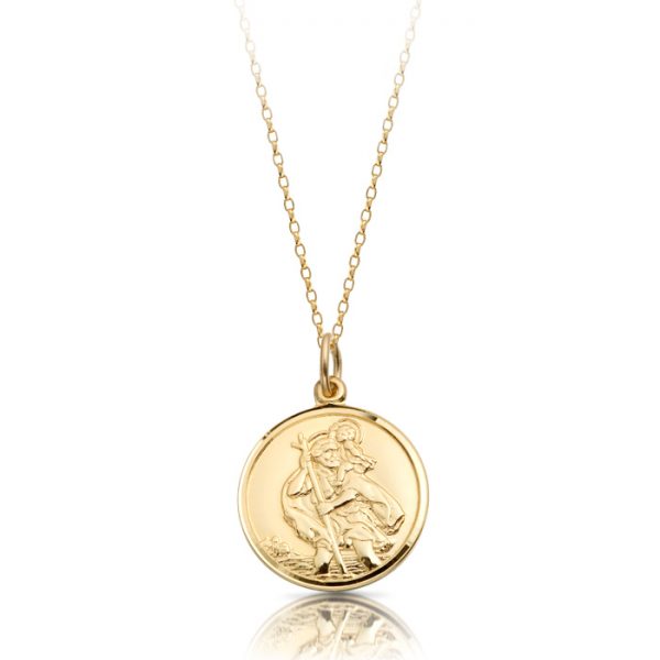 9ct Gold Saint Christopher Medal - ST4CL