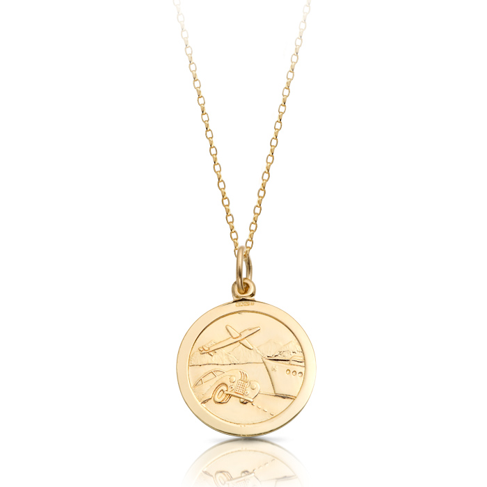 9ct Gold Saint Christopher Medal Pendant - ST4CLB