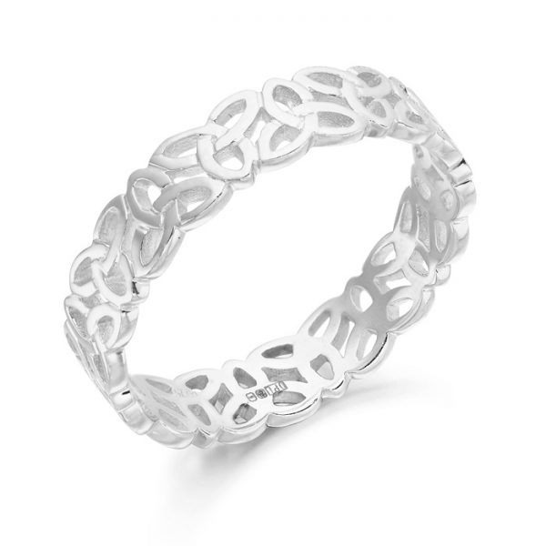 Silver Celtic Wedding Ring-S1520CL