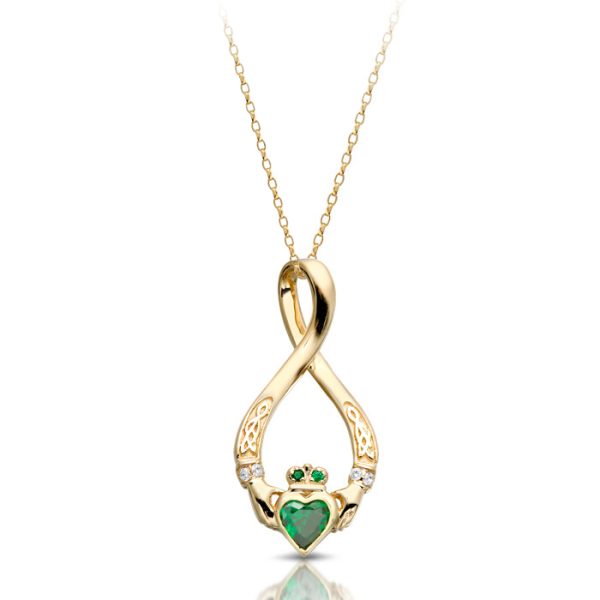 Claddagh Pendant-P055GCL