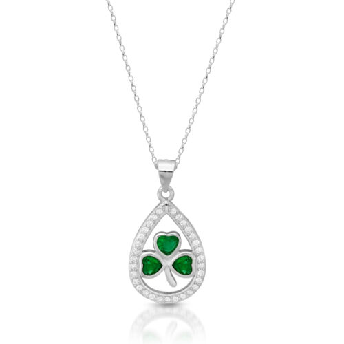 Silver Celtic Shamrock Pendant-SP99