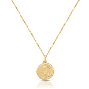 9ct Gold Padre Pio Medal-J1CL